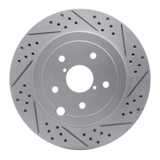 DFC D&S Rear Right Drilled & Slotted Rotor | Subaru Impreza/WRX (830-13022R)