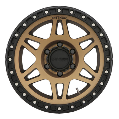 Method MR312 Bronze - Matte Black Lip | 17x8.5" +0mm | 6x5.5mm Wheel