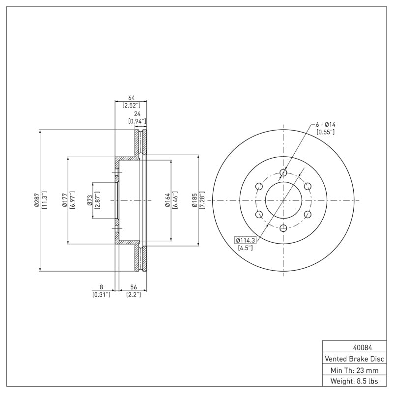 DFC Front Brake Rotor (FRONT): Dodge Durango (97-02)
