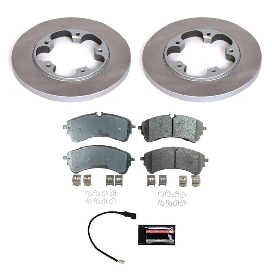 PowerStop 2020 Ford Transit-350 Rear Semi-Coated Rotor Kit (SC8714)