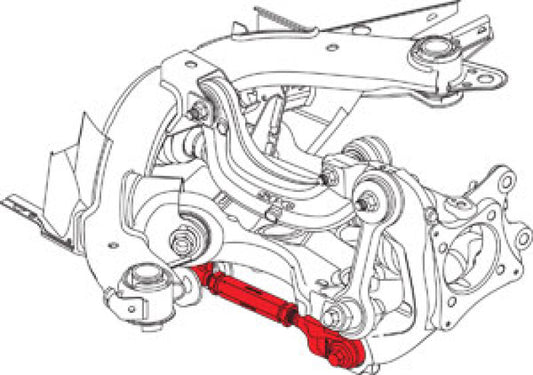 SPC Performance 72380 Rear Adj Toe Arm EA for Ford 15-25 Ford Mustang