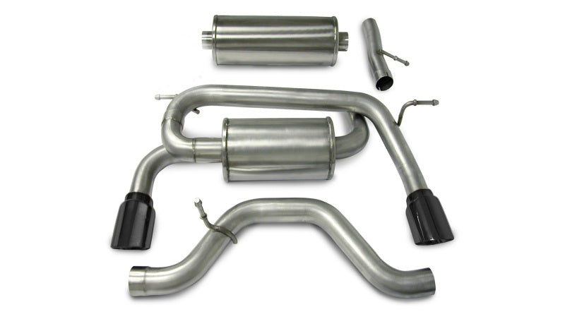 CORSA Sport / 3.0 in Cat-Back 4.0 in Single Tips | 2006-2008 Hummer H3 3.5L, 3.7L V6 I5 (14212)