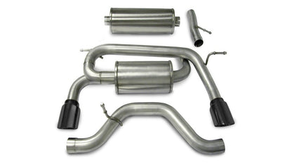 CORSA Sport / 3.0 in Cat-Back 4.0 in Single Tips | 2006-2008 Hummer H3 3.5L, 3.7L V6 I5 (14212)