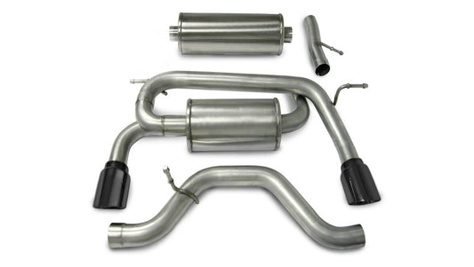 CORSA Sport / 3.0 in Cat-Back 4.0 in Single Tips | 2006-2008 Hummer H3 3.5L, 3.7L V6 I5 (14212)