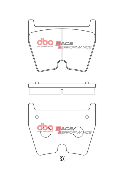 DBA Front RP Performance Brake Pads (w/Iron Disc) | Audi RS3 (17-20) (DB15005RP)