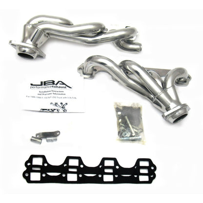 JBA Shorty Headers | Ford F-150 5.8L SBF (92-96) (1628SJS)