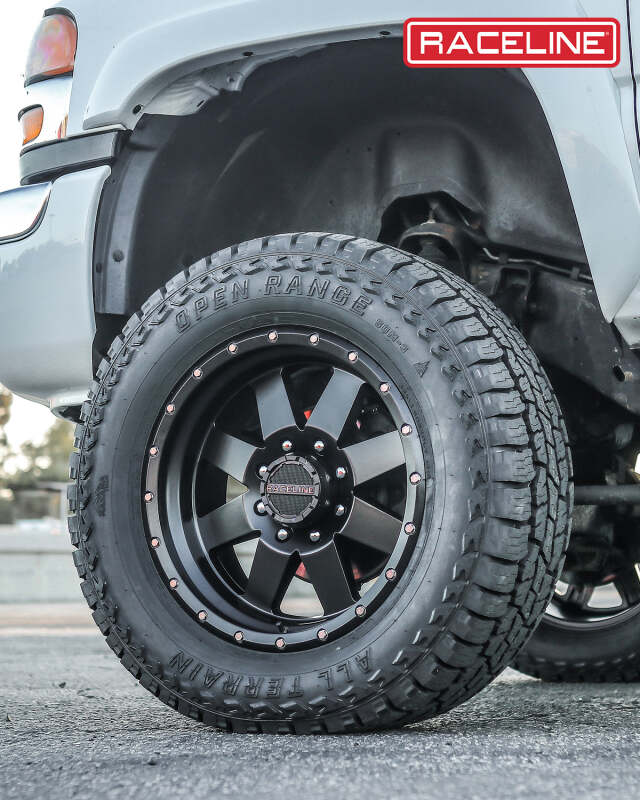 (set of 4) Raceline 935 Defender Satin Black | 18x9" -12mm | 5x127mm Wheel