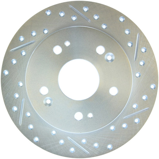 Stoptech Select Sport Slotted And Drilled Brake Rotor | 2006-2015 Honda Civic Si (227.40040L)