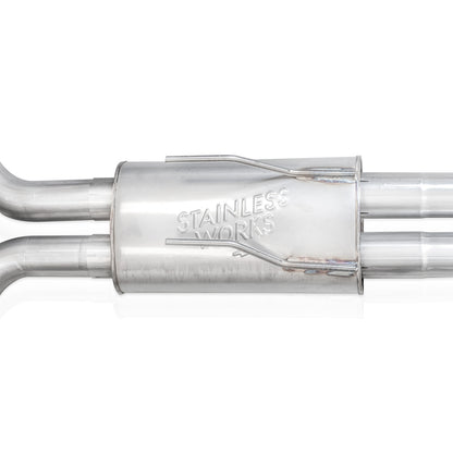 Stainless Works FECB for 20-24 Ford Explorer Catback - Polished Tips