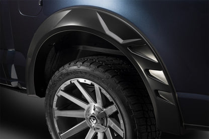 Husky Liners 15-17 Ford F-150 (67.1/78.9/97.6in. Bed) DRT Style Fender Flares (Smooth) 4pc - Blk