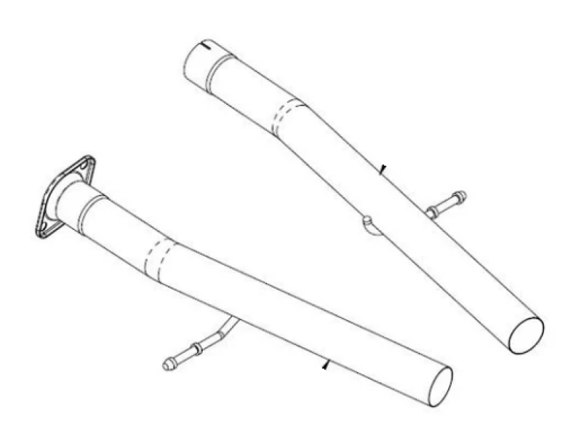 CORSA Sport to Xtreme / 2.75 in Head Pipes | Dodge Durango SRT 6.2L, 6.4L (21237)
