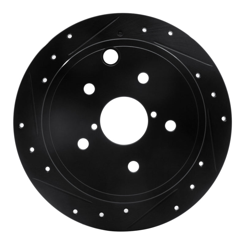 R1 Concepts WRX Rear Left Drilled & Slotted Rotor | Subaru WRX (14-21) (ECB-13024L)