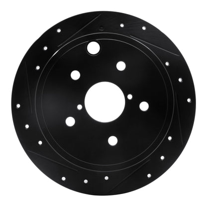 R1 Concepts WRX Rear Left Drilled & Slotted Rotor | Subaru WRX (14-21) (ECB-13024L)
