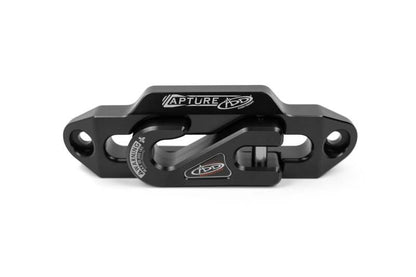 Addictive Desert Designs 1-5/16in Winch Fairlead Plate w/ Recessed Round End Hook - Black