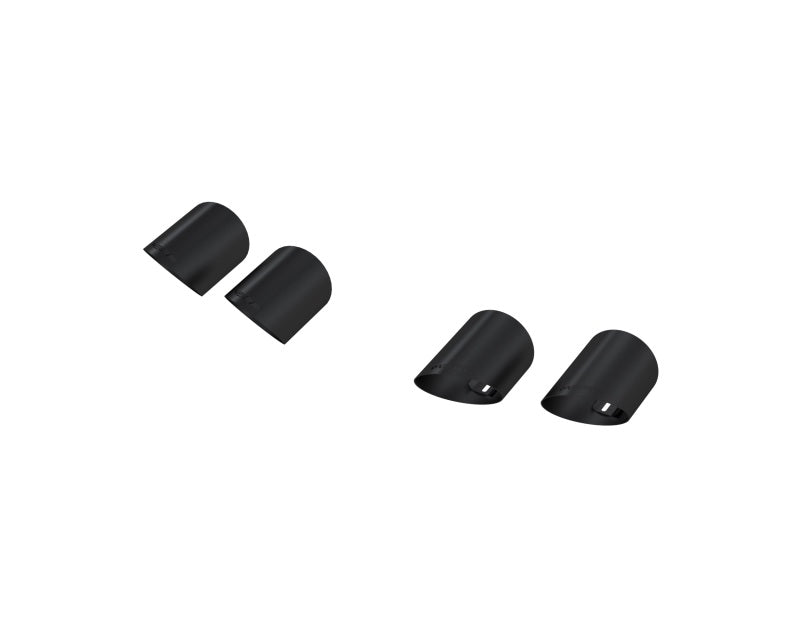 MBRP SS 4in OD/6.5in Length Quad Tip Cover Kit | Ford Mustang (15-24,20-26) (T5198BLK)