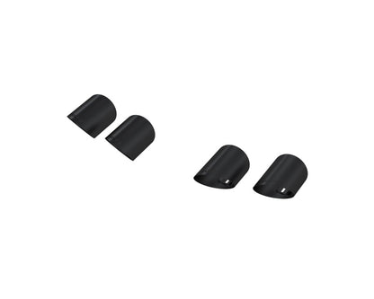 MBRP SS 4in OD/6.5in Length Quad Tip Cover Kit | Ford Mustang (15-24,20-26) (T5198BLK)