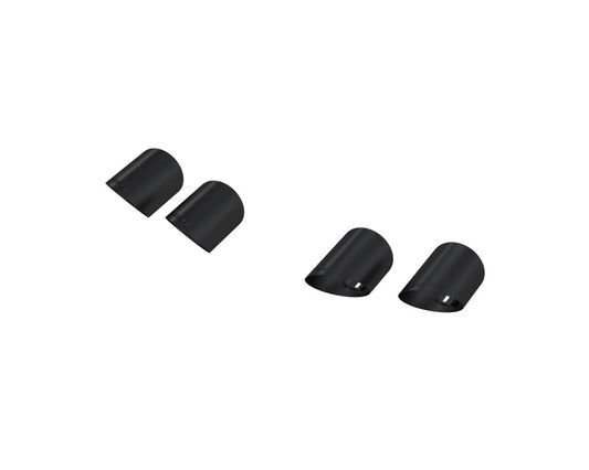 MBRP SS 4in OD/6.5in Length Quad Tip Cover Kit | Ford Mustang (15-24,20-26) (T5198BLK)