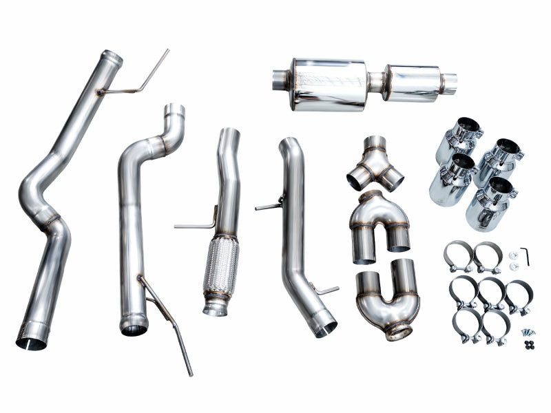 AWE Tuning 21+ GMC Tahoe/Yukon 5.3L Split Rear Catback Exhaust | GMC/Yukon/Tahoe (3015-42006)