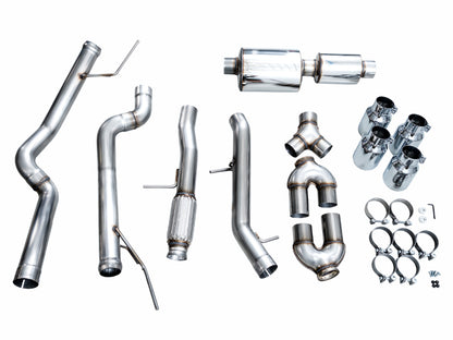 AWE Tuning 21+ GMC Tahoe/Yukon 5.3L Split Rear Catback Exhaust | GMC/Yukon/Tahoe (3015-42006)