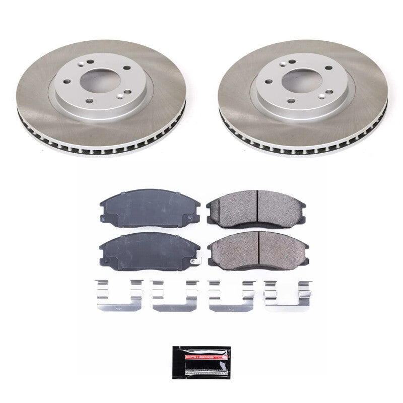 PowerStop 01-06 Hyundai Santa Fe Front Semi-Coated Rotor Kit (SC5250)