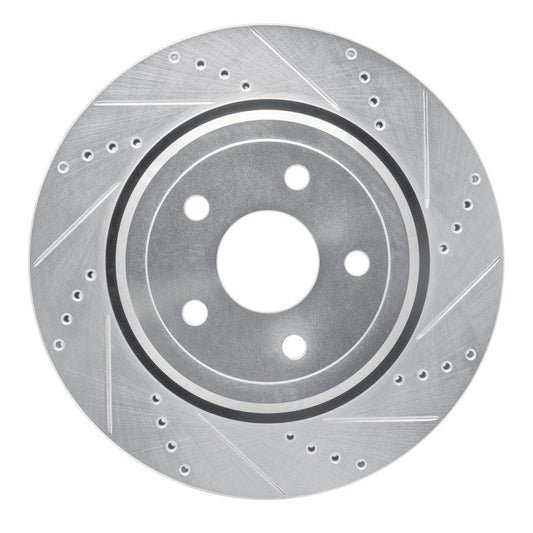 DFC Rear Right D&S Silver Brake Rotor: Dodge Durango (12-25)