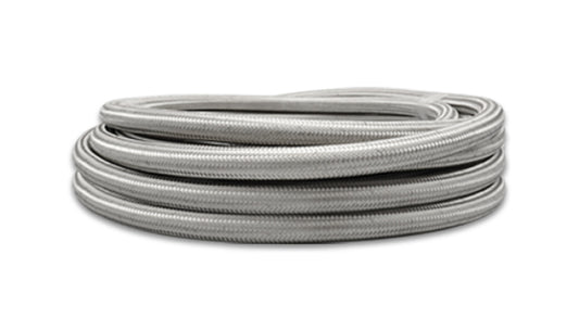 Vibrant Performance Braided Rubber Lined Flex Hose Stainless Steel -10AN