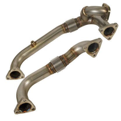 BD Diesel 08-10 Ford 6.4L Powerstroke Up Pipes & Manifold Set | F-250/F-350 (1041484)