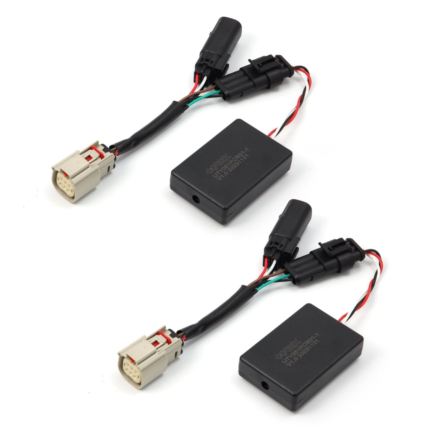 AlphaRex For 16-18 Silverado 1500 / 17-19 Silverado 2500HD/3500HD/ 17-19 GMC Sierra 1500/2500/3500 with stock LED tail lights to AlphaRex LUXX-Series Tail Lights Converters