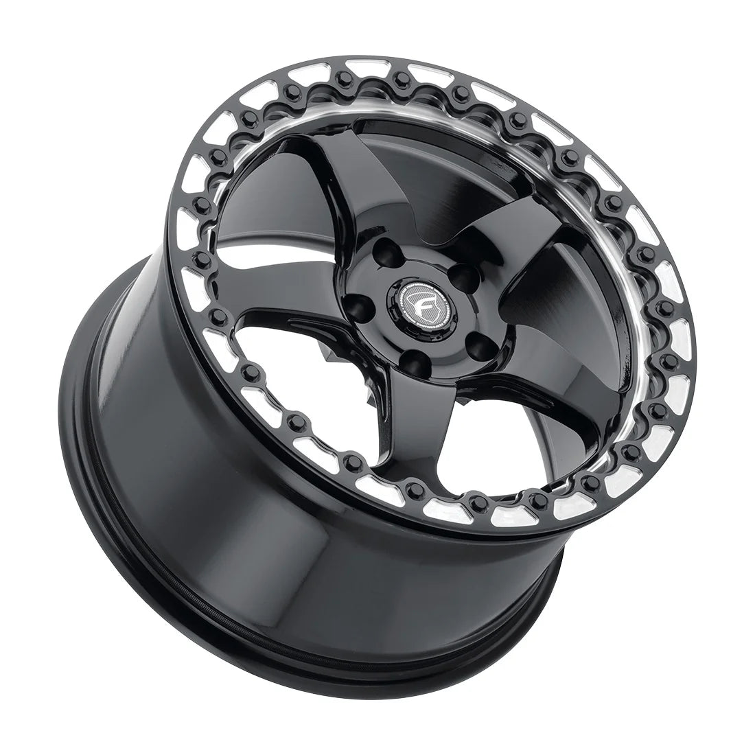 Forgestar D5 Beadlock Gloss Black | 18x12" +56mm | 5x120mm Wheel