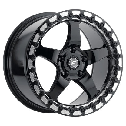 Forgestar D5 Beadlock Gloss Black | 18x12" +56mm | 5x120mm Wheel
