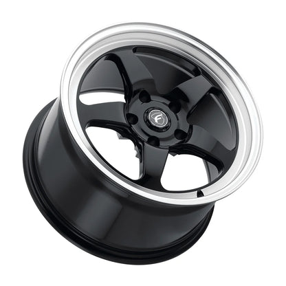 Forgestar D5 Drag Gloss Black Machined | 17x10" +30mm | 5x115mm Wheel