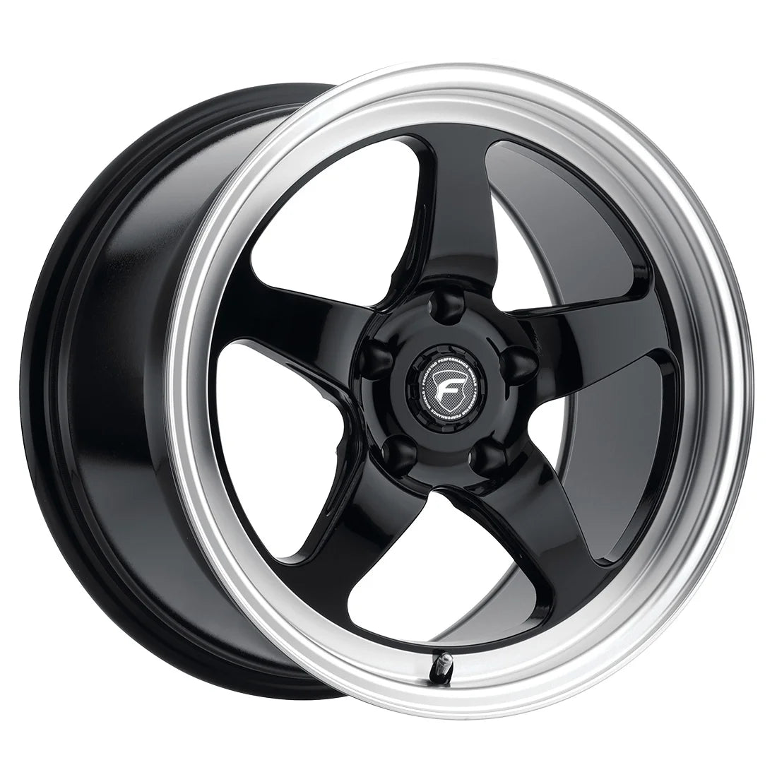 Forgestar D5 Drag Gloss Black Machined | 17x10" +30mm | 5x115mm Wheel