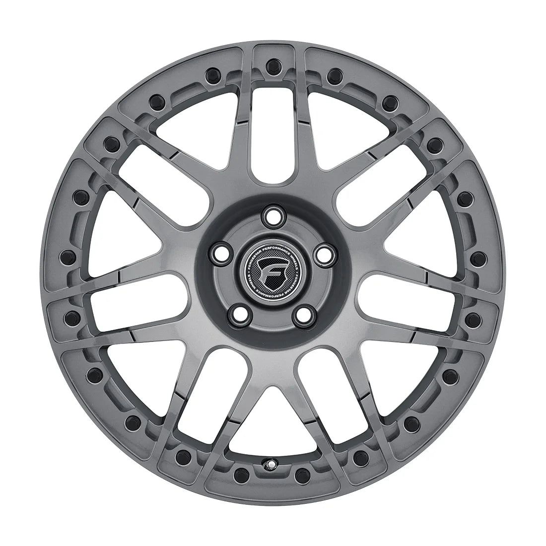 Forgestar F14 Beadlock Gloss Anthracite | 17x11" +43mm | 5x120mm Wheel