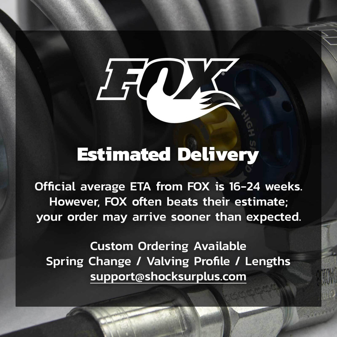 Fox 2.5 Performance Elite Adjustable w/ Reservoir Shocks Rear Pair w/2-3" lift - 2020-2024 Jeep Gladiator