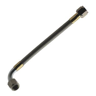 Fragola PTFE Hose Assembly -8AN Straight to 90Deg Aluminum Nut (383012)