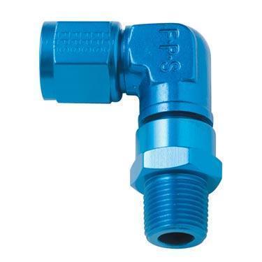 Fragola -6AN Female to 3/8" NPT Male 90 Degree Swivel Fitting (499466)