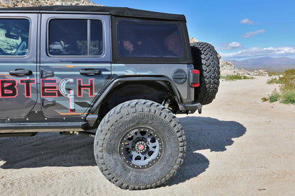 Fabtech Rear Steel Tube Fenders Textured Black | Jeep JL 2018-21 (FTS24213)