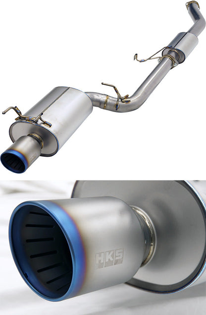 HKS Super Turbo Muffler Ti Exhaust - Nissan Skyline GT-R BNR32 RB26DETT 89-94