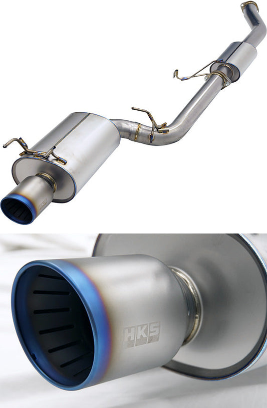 HKS Super Turbo Muffler Ti Exhaust - Nissan Skyline GT-R BNR32 RB26DETT 89-94