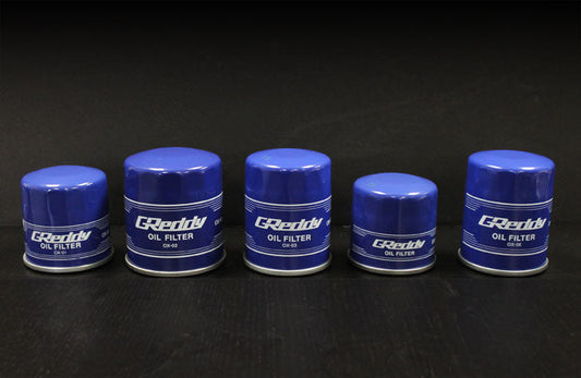 GReddy OX-03 Oil Filter - 44624 -16UNF Inlet/ 65mm Diameter/90mm Tal | Universal  (13901103)