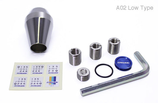 GReddy Shift Knob A02 - Low Type w/ Reverse Lockout Lever | Universal (14500572)