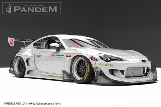 GReddy Pandem Wide Body V3 Rear Canards | 2013-2016 Scion FR-S (17010277)