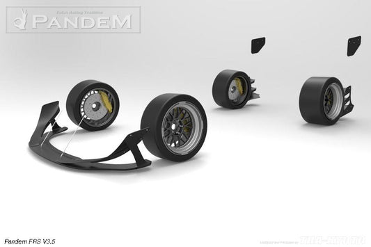 GReddy Pandem Wide Body V3 Front Canards | 2013-2016 Scion FR-S (17010283)
