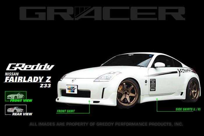 GReddy GRacer Front Lip Spoiler | 2002-2005 Nissan 350Z (17020231)