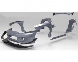 GReddy Pandem Wide Body V1.5 Front Splitter | 1992-1999 Honda Civic (17050121)
