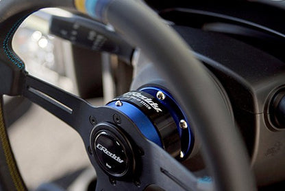 GReddy X Works Bell RAPFIX II Steering Wheel Quick Release Blue / Black