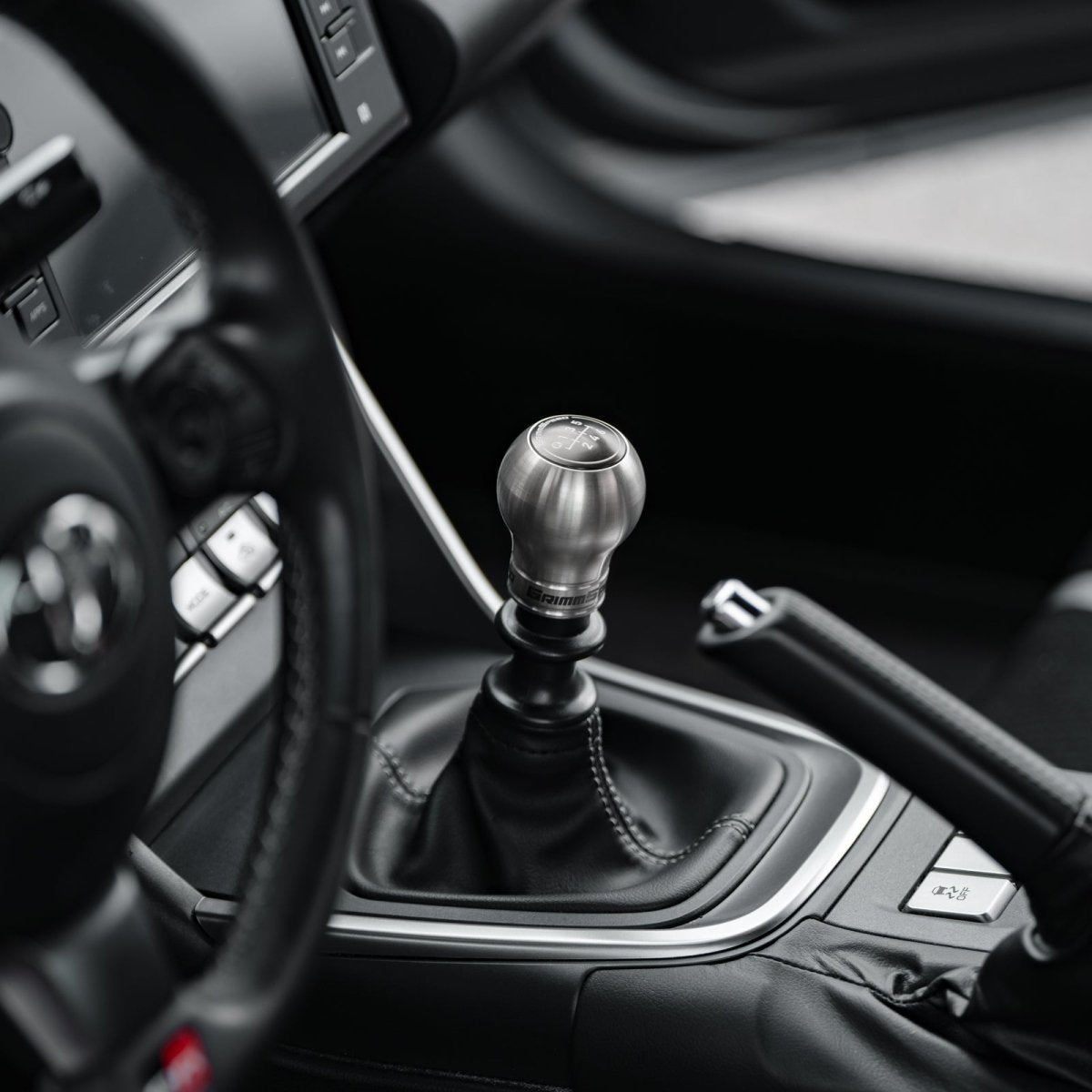 GrimmSpeed Stainless Steel Swap-Top Weighted Bulb Style Shift Knob Kit Most Subaru Models