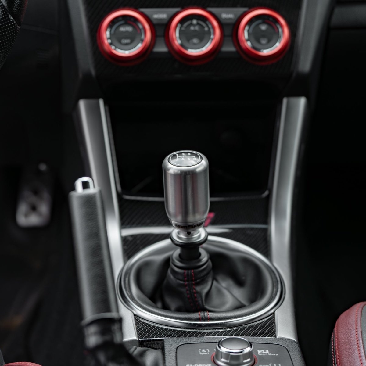 GrimmSpeed Stainless Steel Swap-Top Weighted Piston Style Shift Knob Kit Most Subaru Models