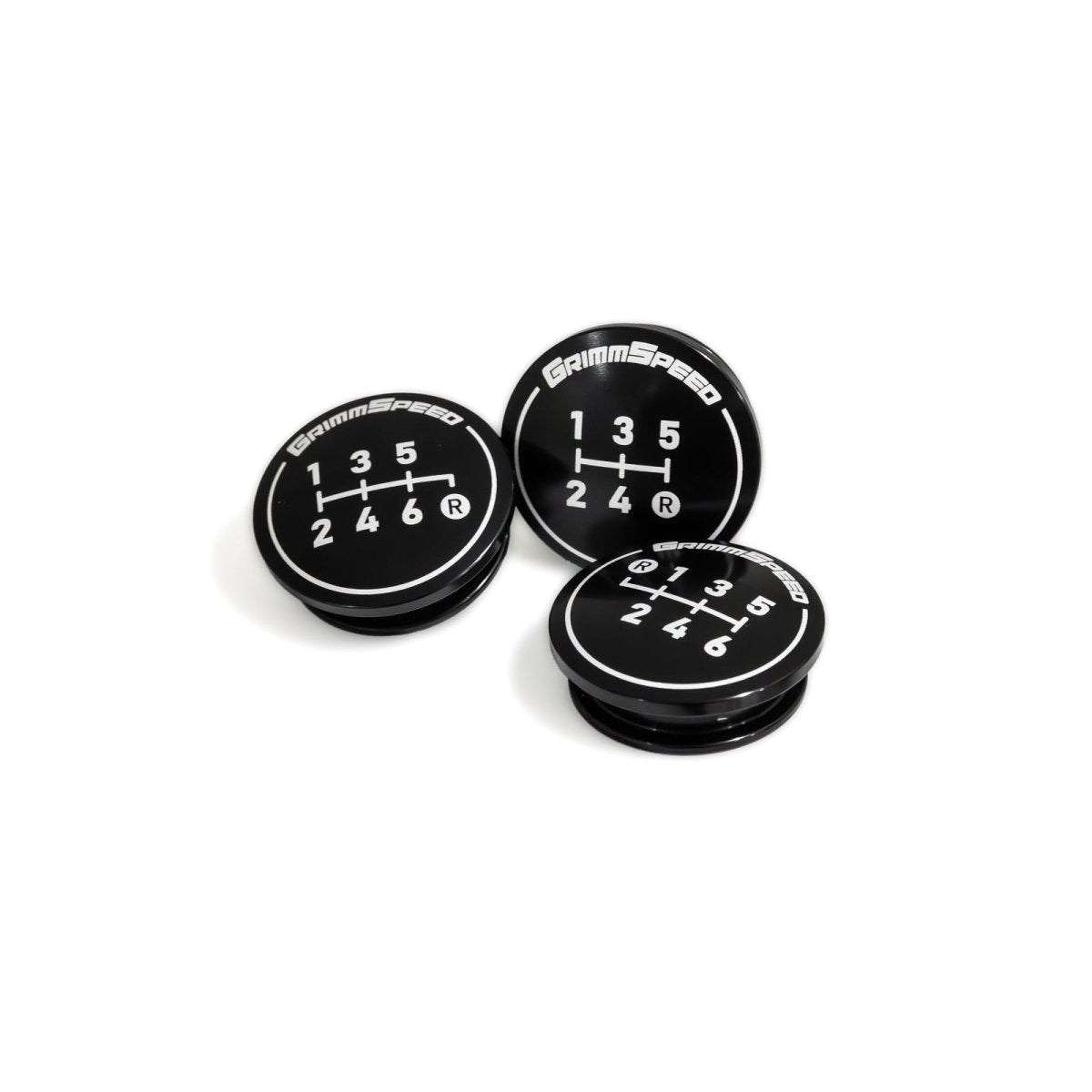 GrimmSpeed Stainless Steel Swap-Top Weighted Piston Style Shift Knob Kit Most Subaru Models