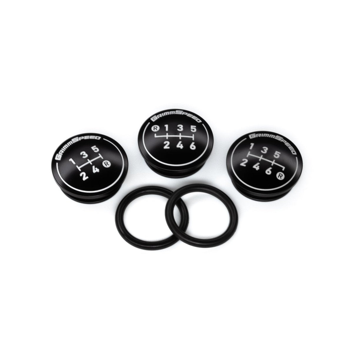 GrimmSpeed Stainless Steel Swap-Top Weighted Piston Style Shift Knob Kit Most Subaru Models